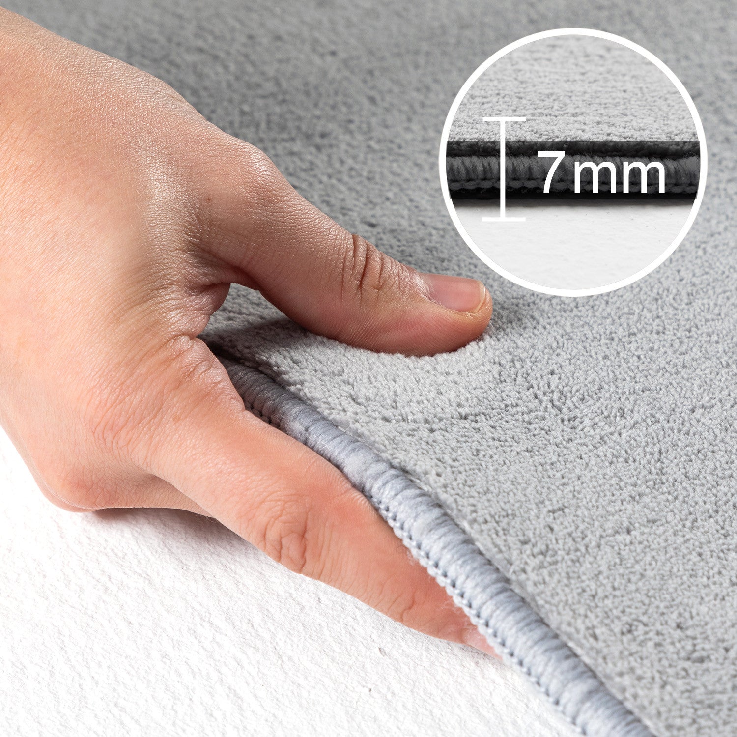 SKY - tapis uni minimaliste - SKY5400SIL SKY