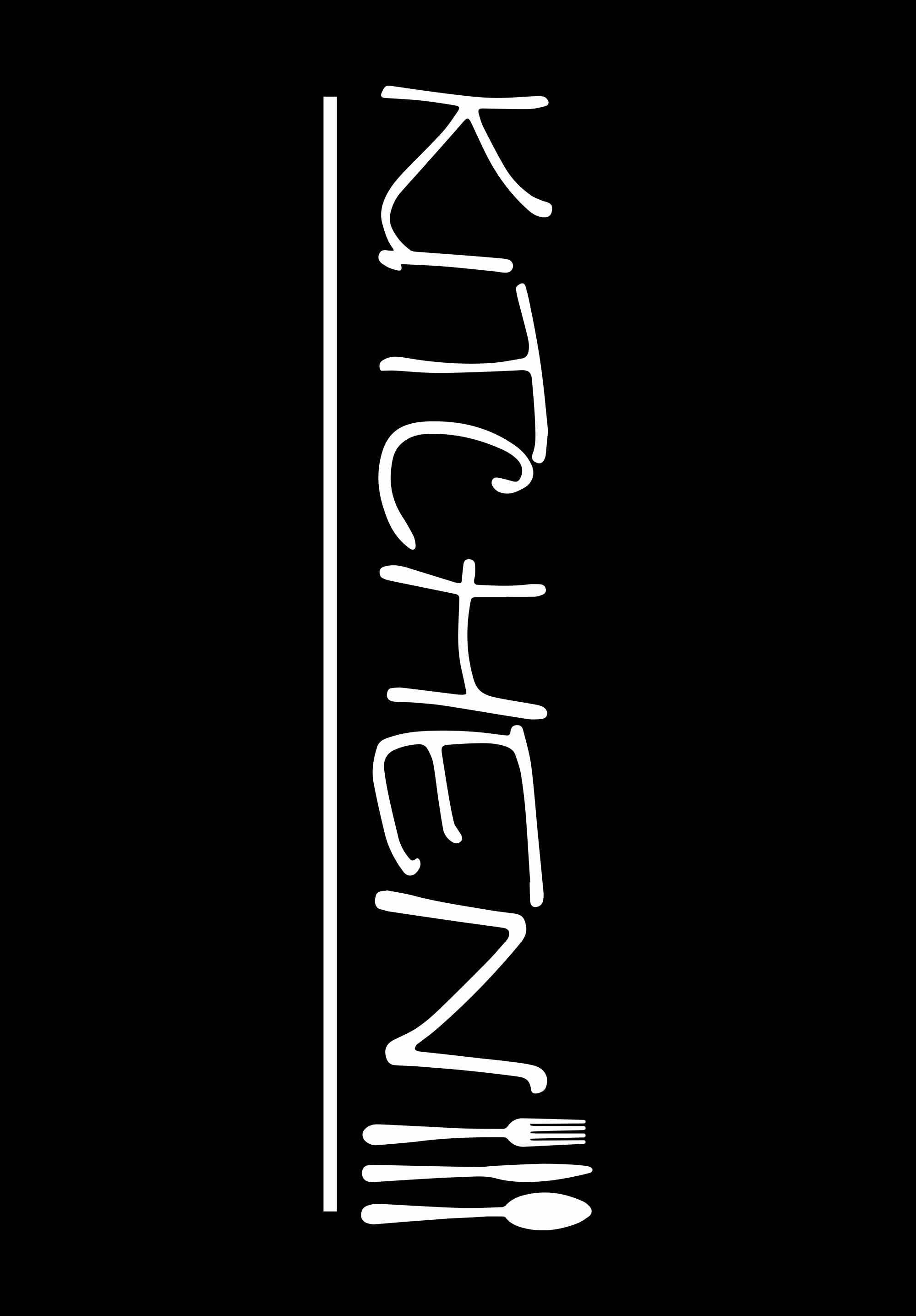 Tapis de cuisine antidérapant kitchen noir : STA8170NOI STAMPA