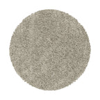 SYDNEY - Tapis shaggy uni rond à poils longs beige - SYD3000BEI SYDNEY