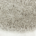 SYDNEY - Tapis shaggy uni rond à poils longs beige - SYD3000BEI SYDNEY
