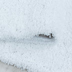 SYDNEY - Tapis shaggy uni à poils longs blanc - SYD3000BLA SYDNEY