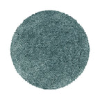 SYDNEY - Tapis shaggy uni rond à poils longs bleu - SYD3000BLE SYDNEY