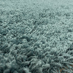 SYDNEY - Tapis shaggy uni rond à poils longs bleu - SYD3000BLE SYDNEY