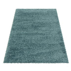 SYDNEY - Tapis shaggy uni à poils longs bleu - SYD3000BLE SYDNEY