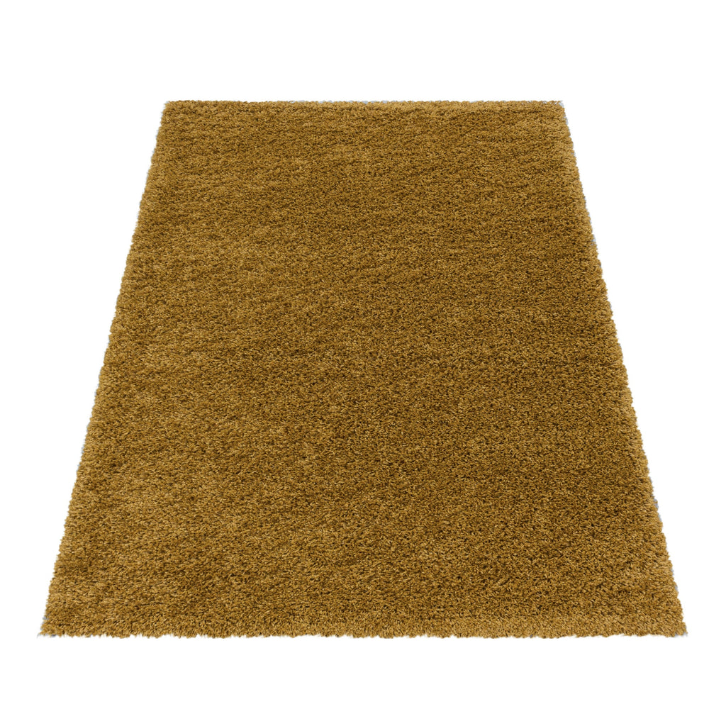 SYDNEY - Tapis shaggy uni à poils longs moutarde - SYD3000DOR SYDNEY