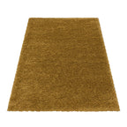 SYDNEY - Tapis shaggy uni à poils longs moutarde - SYD3000DOR SYDNEY