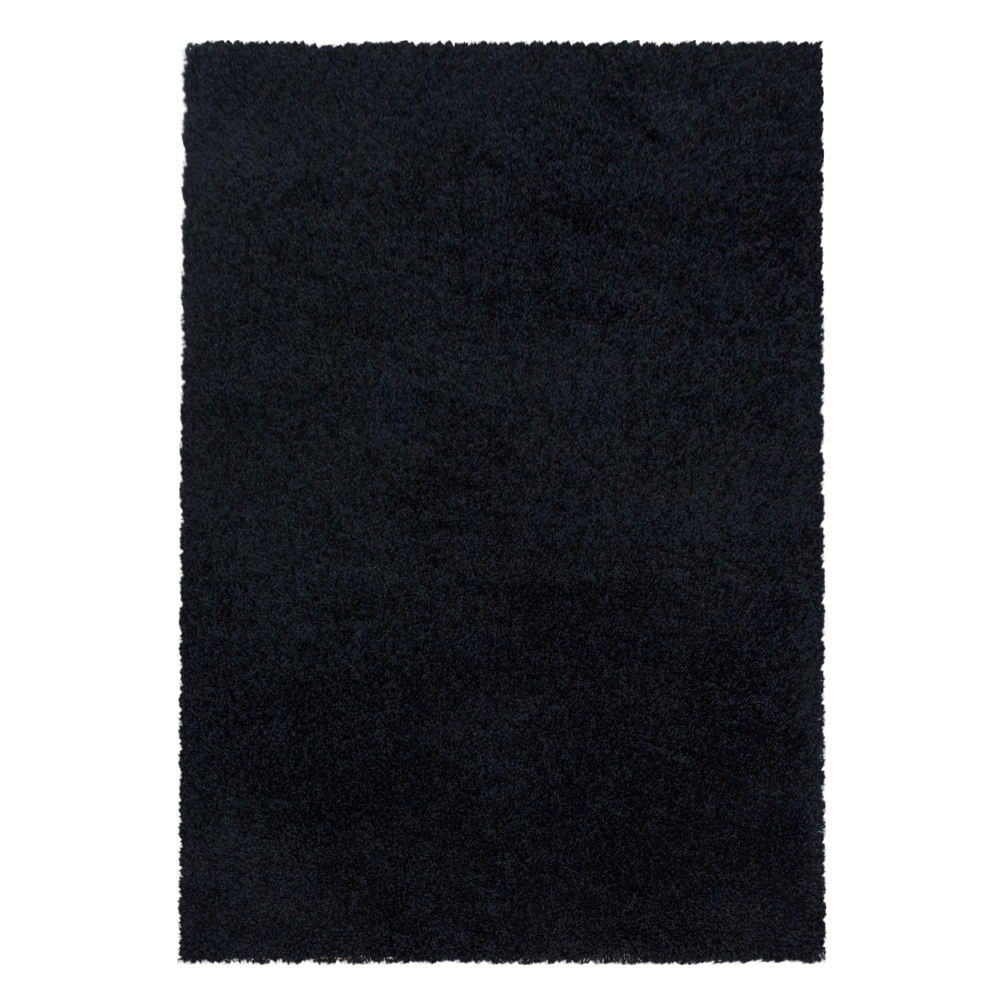SYDNEY - Tapis shaggy uni à poils longs noir - SYD3000NOI SYDNEY
