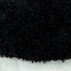 SYDNEY - Tapis shaggy uni à poils longs noir - SYD3000NOI SYDNEY
