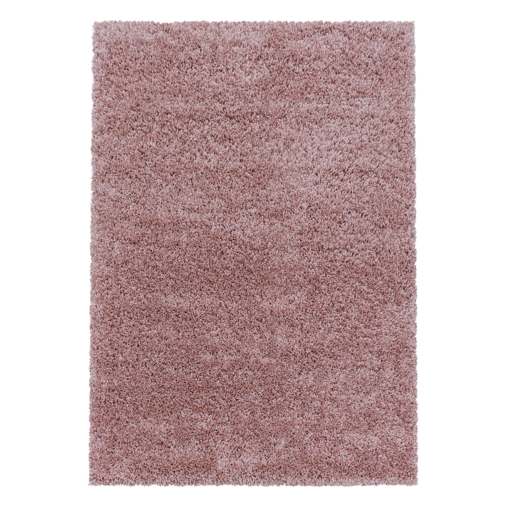 SYDNEY - Tapis shaggy uni à poils longs rose - SYD3000ROS SYDNEY