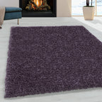 SYDNEY - Tapis shaggy uni à poils longs violet - SYD3000VIO SYDNEY