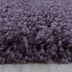 SYDNEY - Tapis shaggy uni à poils longs violet - SYD3000VIO SYDNEY