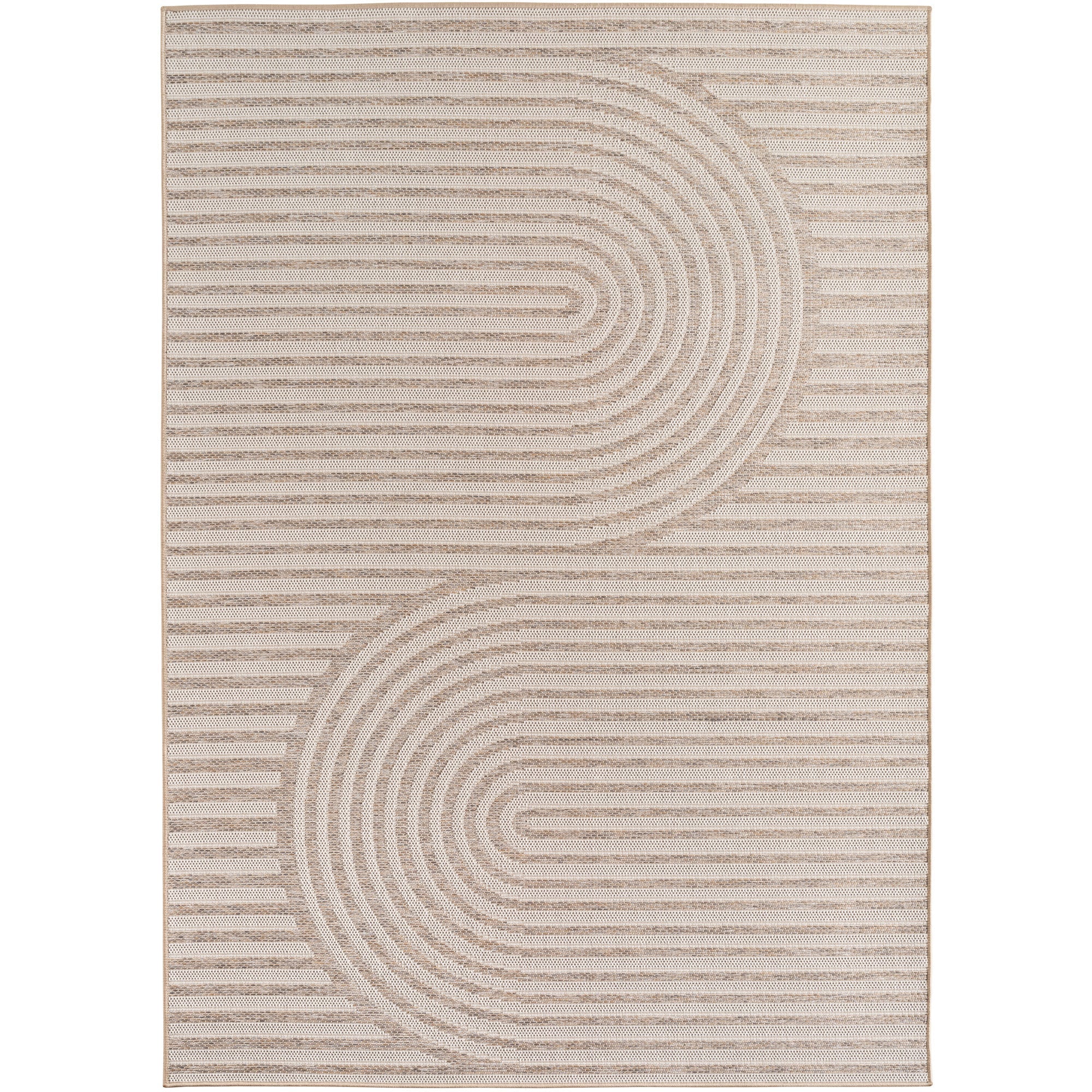 TENERIFE - Tapis Intérieur/Extérieur Beige à Motif Géométrique - TEN1301BEI TENERIFE