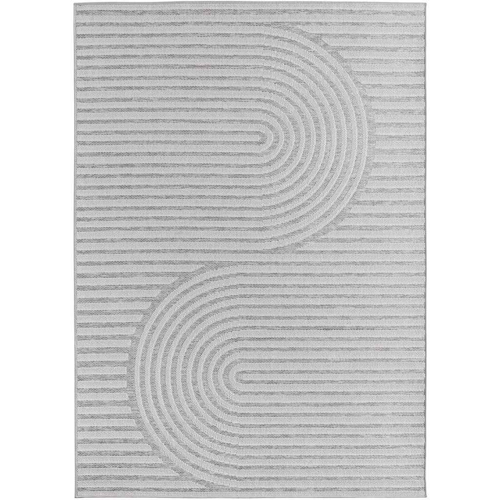 TENERIFE - Tapis Intérieur/Extérieur Gris à Motif Géométrique - TEN1301GRI TENERIFE