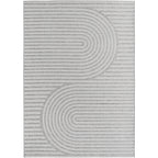 TENERIFE - Tapis Intérieur/Extérieur Gris à Motif Géométrique - TEN1301GRI TENERIFE