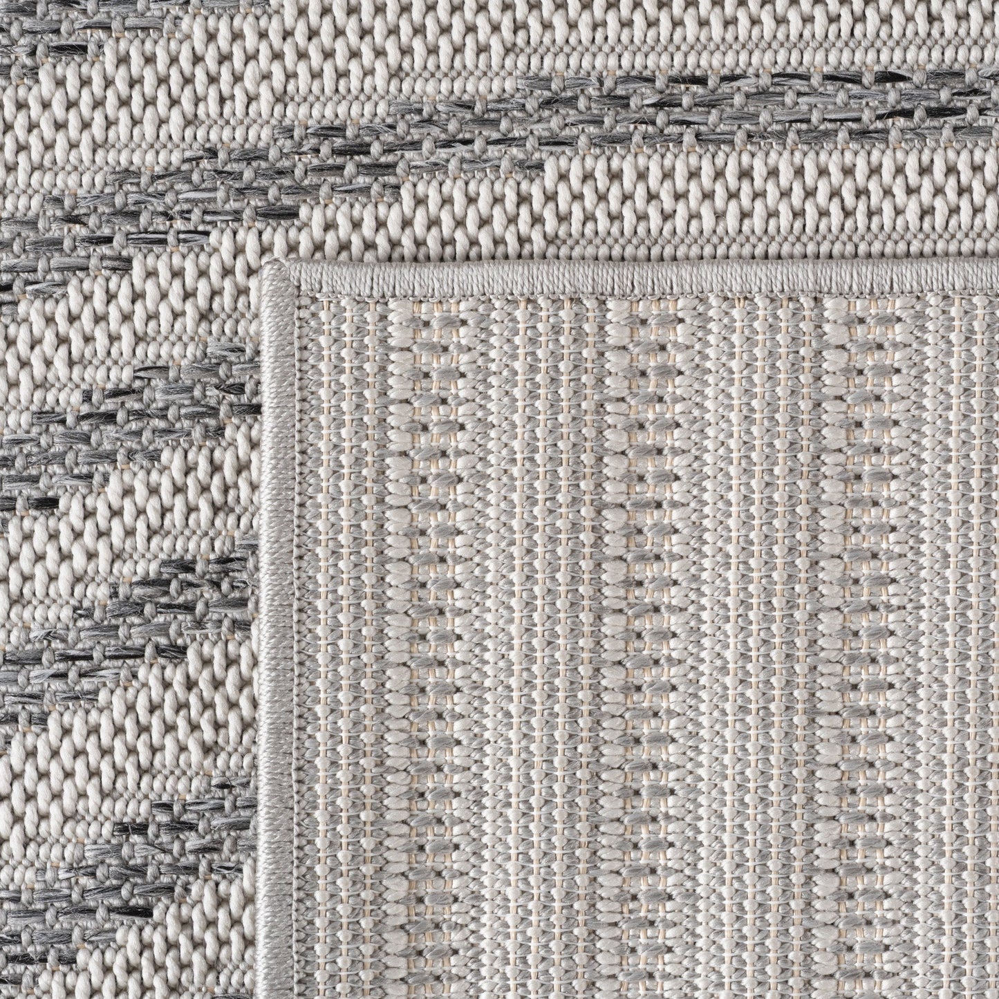 TENERIFE - Tapis Intérieur/Extérieur Gris à Motif Géométrique - TEN1301GRI TENERIFE