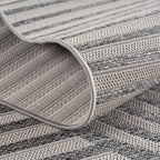 TENERIFE - Tapis Intérieur/Extérieur Gris à Motif Géométrique - TEN1301GRI TENERIFE
