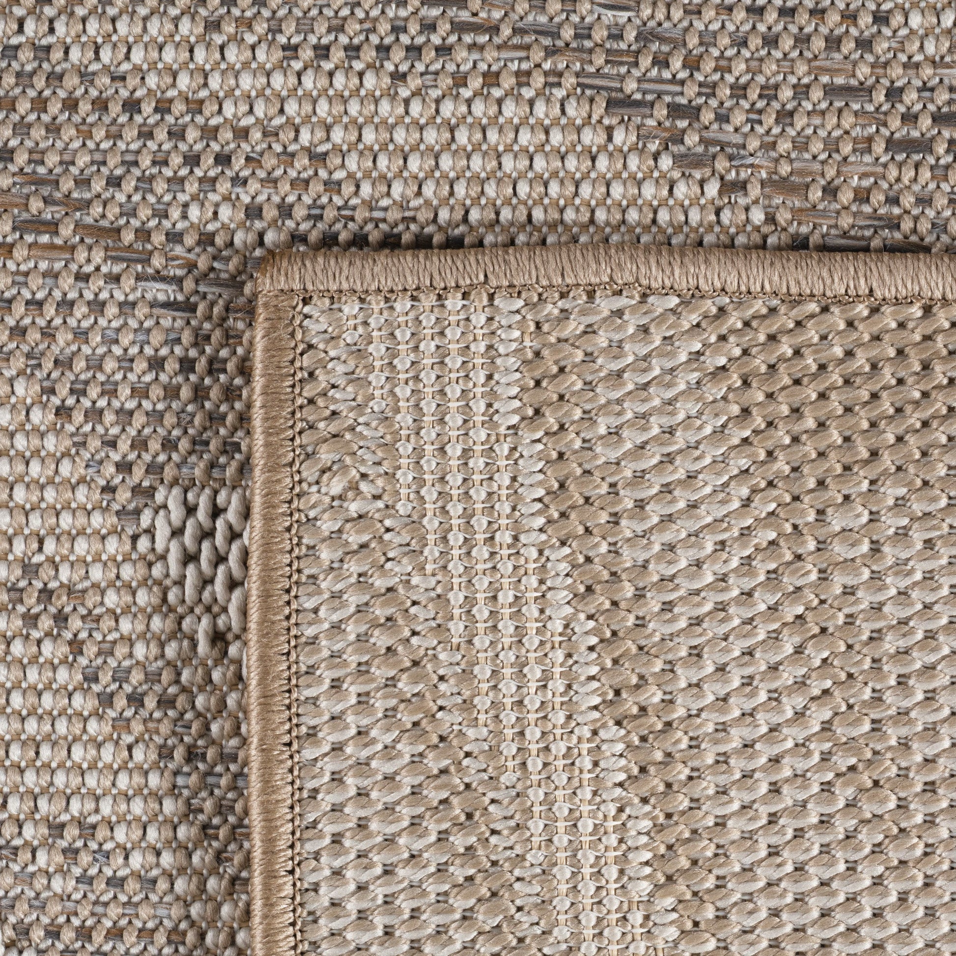 TENERIFE - Tapis Intérieur/Extérieur Beige à Motif Tropical - TEN1302BEI TENERIFE