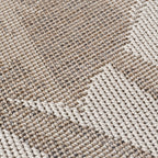TENERIFE - Tapis Intérieur/Extérieur Beige à Motif Tropical - TEN1302BEI TENERIFE