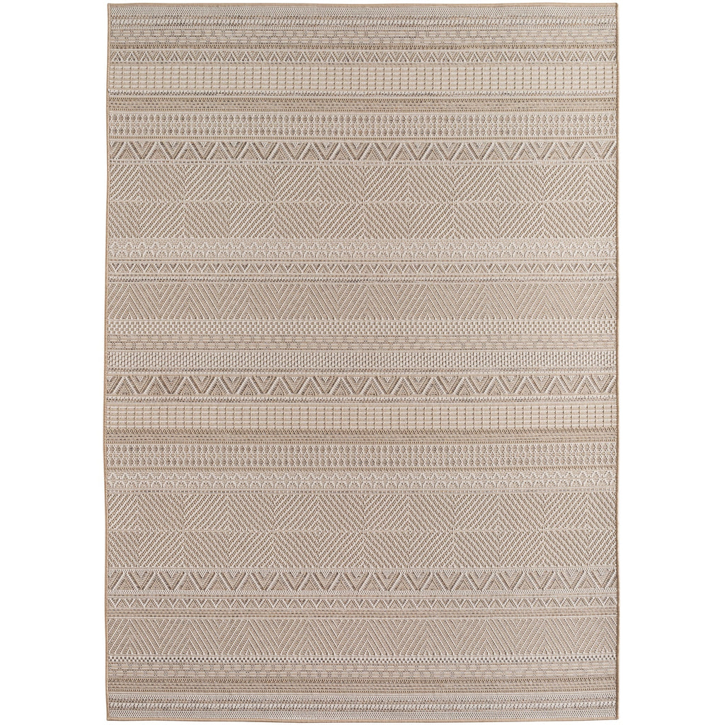 TENERIFE - Tapis Intérieur/Extérieur Beige à Motif Tropical - TEN1302BEI (Copie) TENERIFE