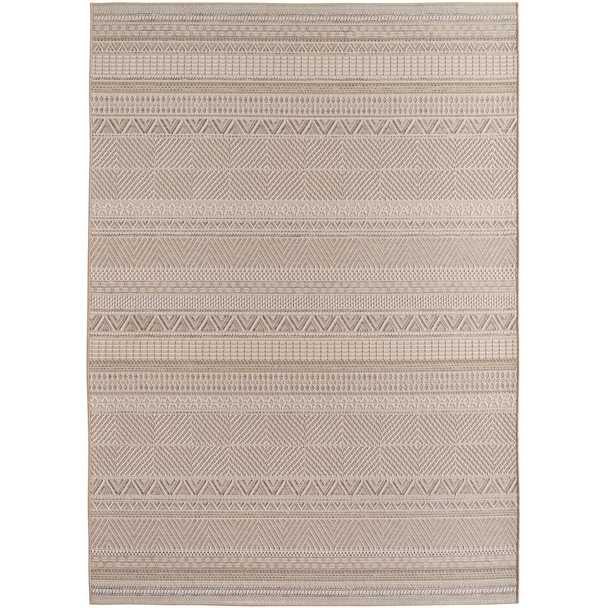 TENERIFE - Tapis Intérieur/Extérieur Beige à Motif Tropical - TEN1302BEI (Copie) TENERIFE