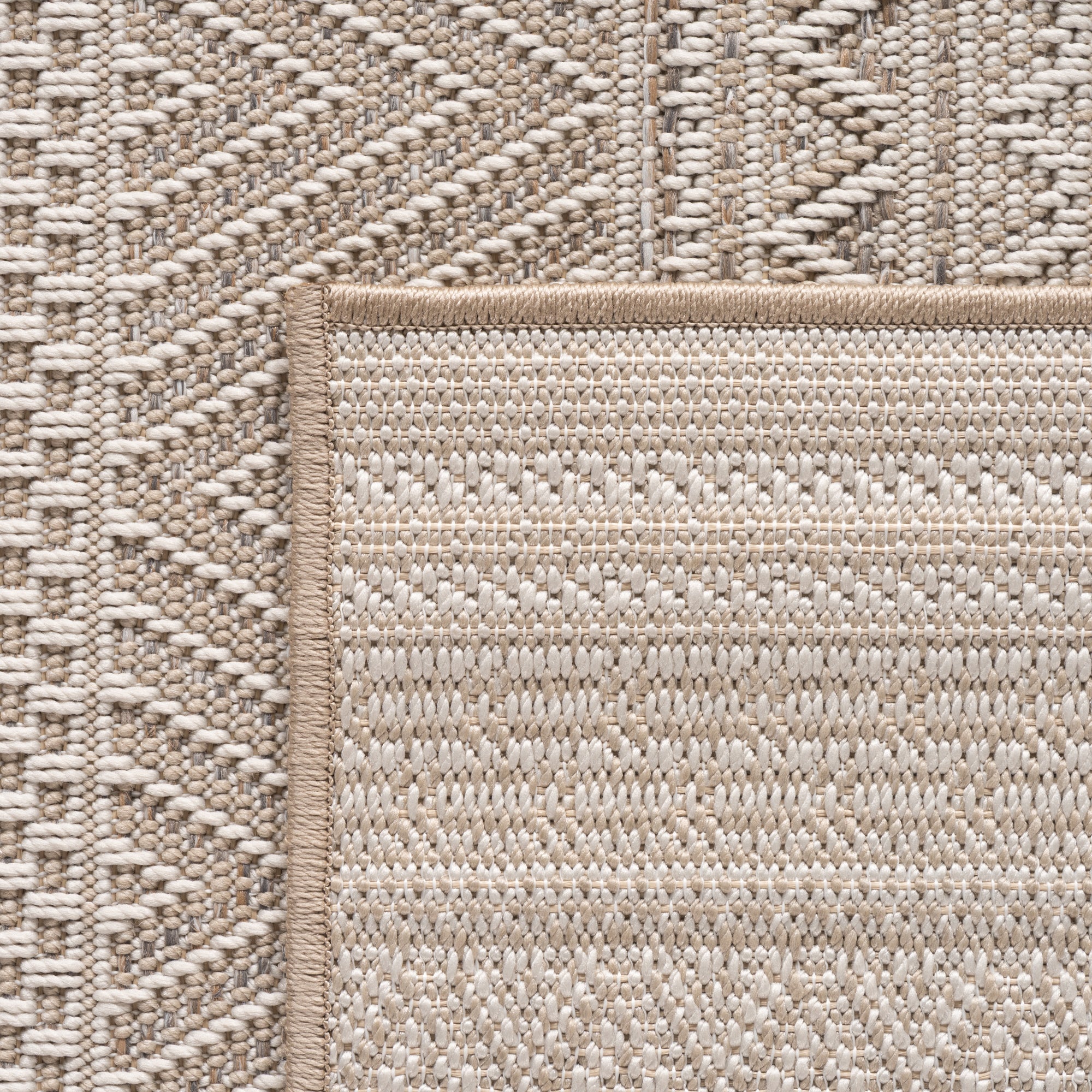 TENERIFE - Tapis Intérieur/Extérieur Beige à Motif Tropical - TEN1302BEI (Copie) TENERIFE