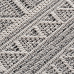 TENERIFE - Tapis Intérieur/Extérieur Gris à Motif Ethnique - TEN1303GRI TENERIFE