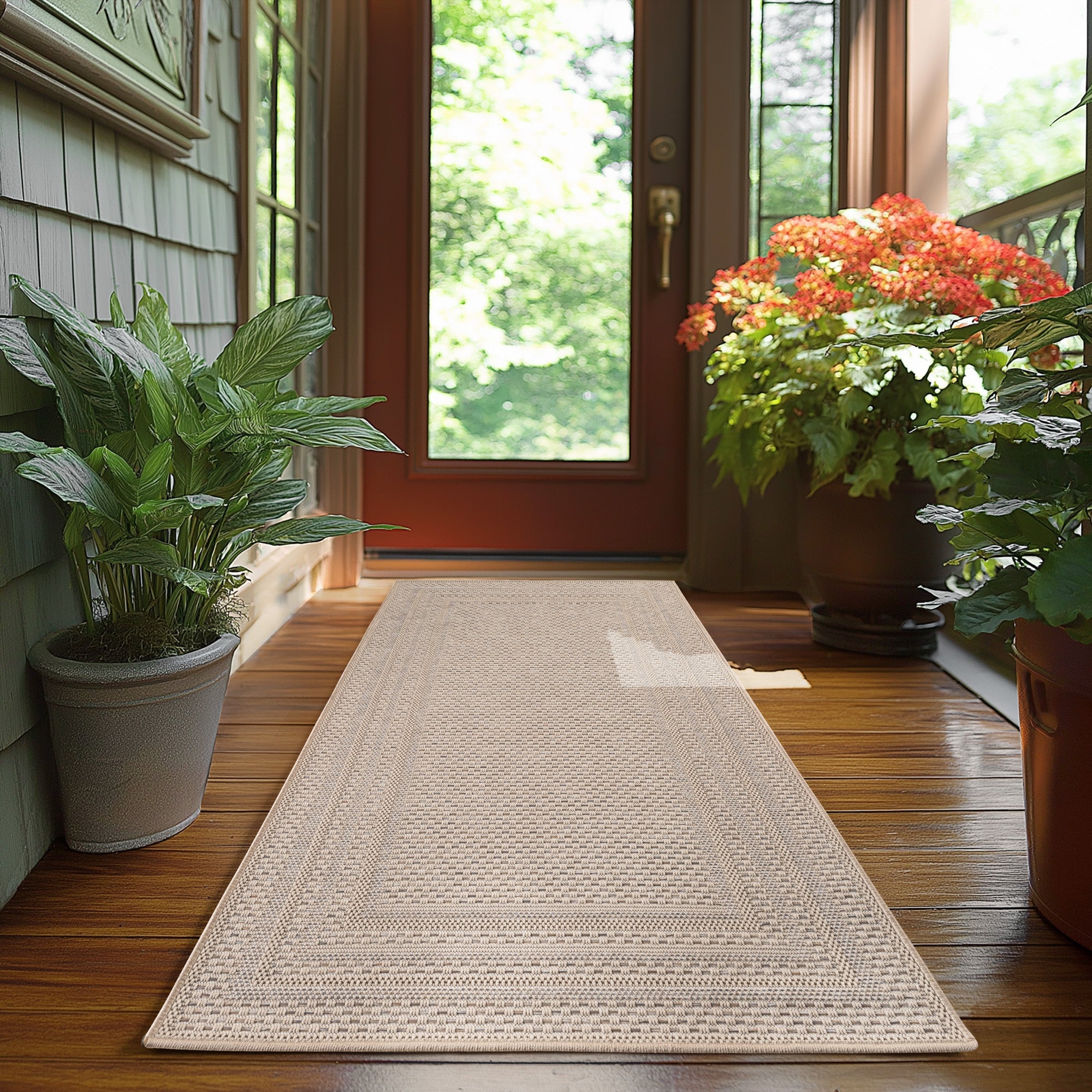 TENERIFE - Tapis Intérieur/Extérieur Beige à Motif Moderne - TEN1304BEI TENERIFE