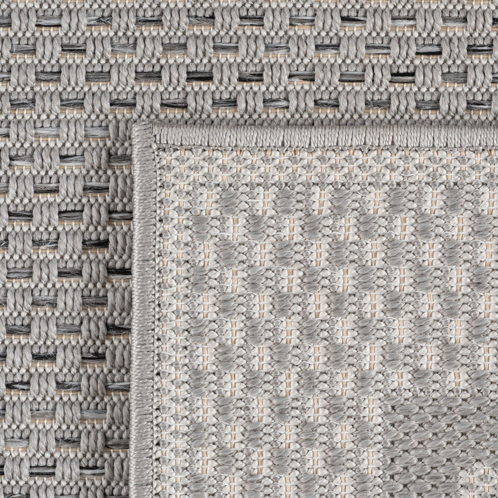 TENERIFE - Tapis Intérieur/Extérieur Gris à Motif Moderne - TEN1304GRI TENERIFE