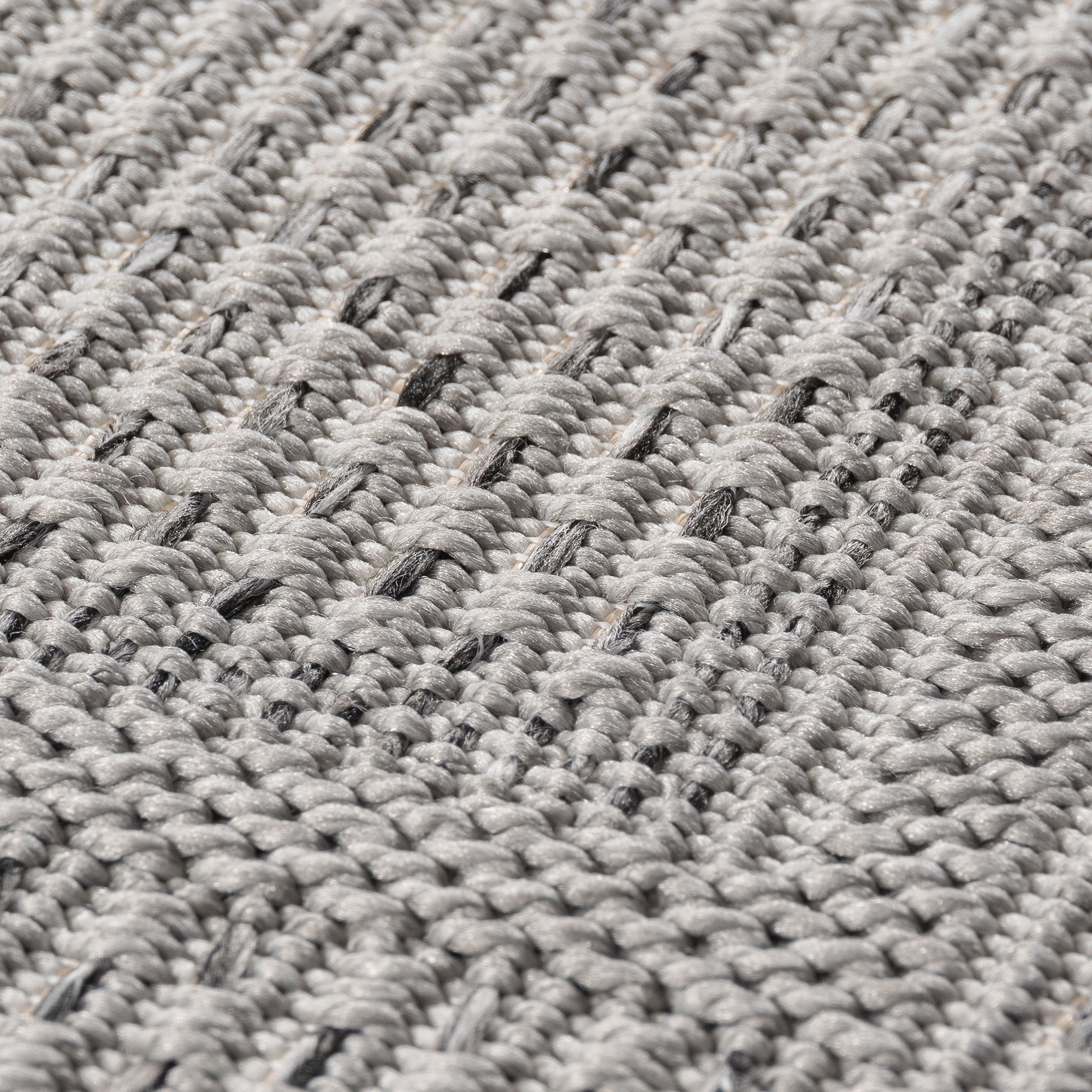 TENERIFE - Tapis Intérieur/Extérieur Gris à Motif Moderne - TEN1304GRI TENERIFE
