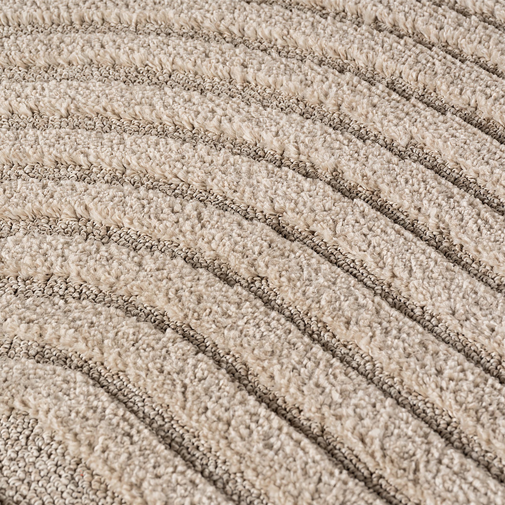 TURIN - tapis moderne design arc en relief : TUR1122BEI TURIN