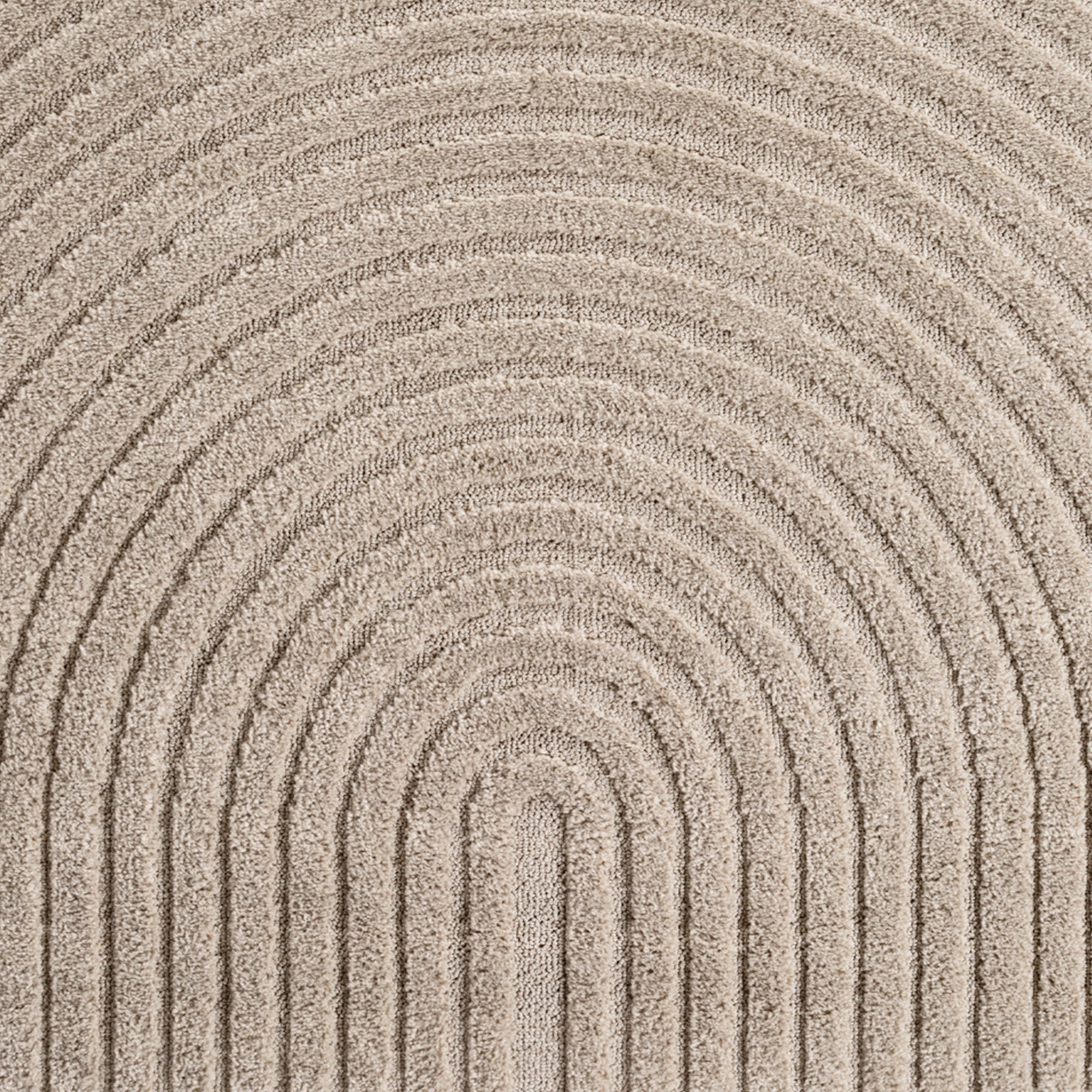 TURIN - tapis moderne design arc en relief : TUR1122BEI TURIN