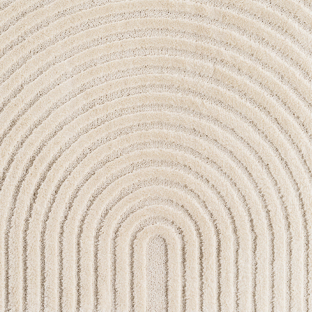 TURIN - tapis moderne design arc en relief : TUR1122CRE TURIN