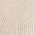 TURIN - tapis moderne rond design arc en relief : TUR1122CRE TURIN