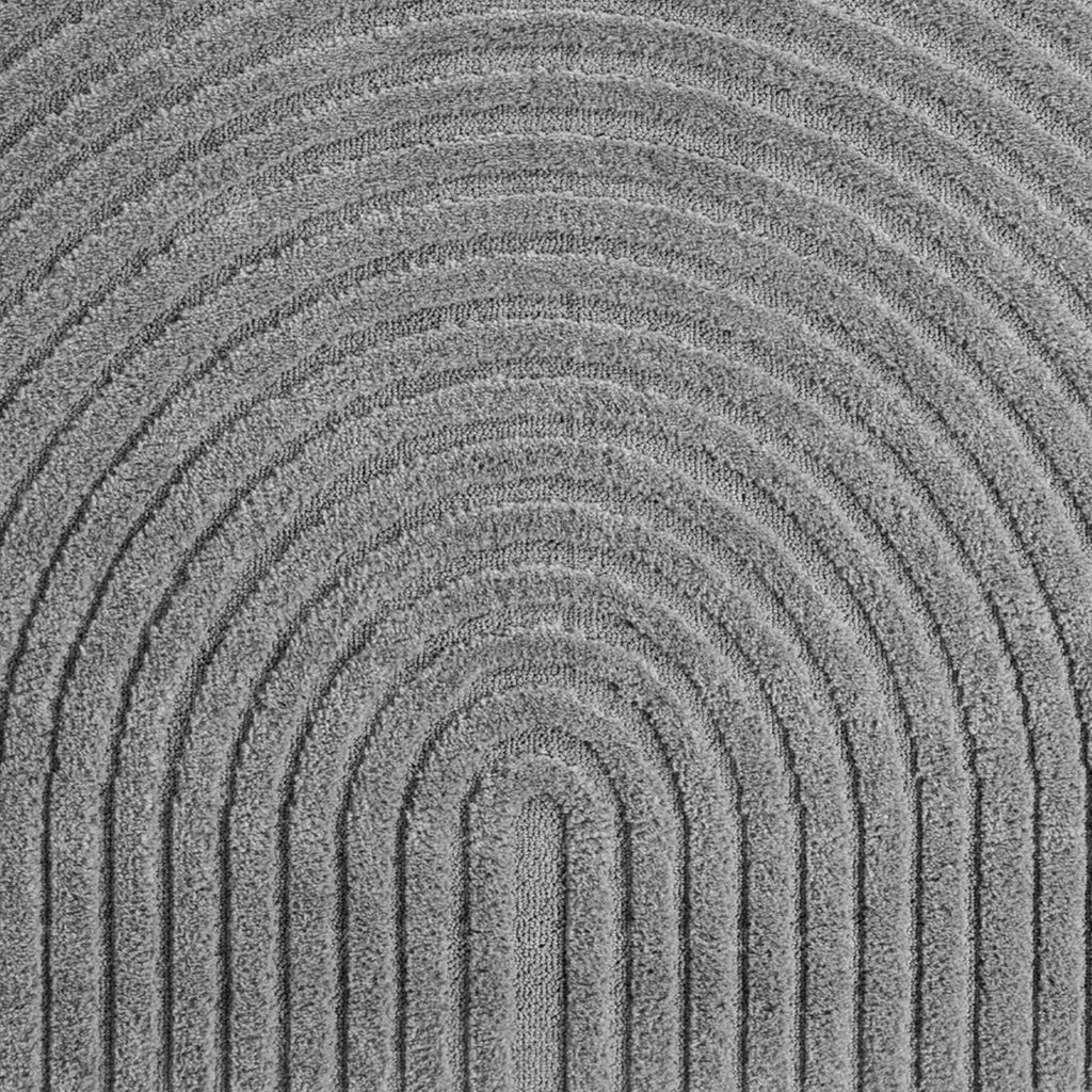 TURIN - tapis moderne design arc en relief : TUR1122SIL TURIN