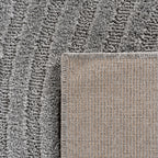TURIN - tapis moderne design arc en relief : TUR1122SIL TURIN