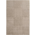TURIN - tapis moderne design graphique en relief : TUR1123BEI TURIN