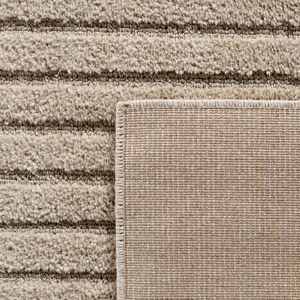 TURIN - tapis moderne design graphique en relief : TUR1123BEI TURIN
