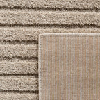 TURIN - tapis moderne design graphique en relief : TUR1123BEI TURIN