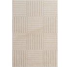 TURIN - tapis moderne design graphique en relief : TUR1123CRE TURIN
