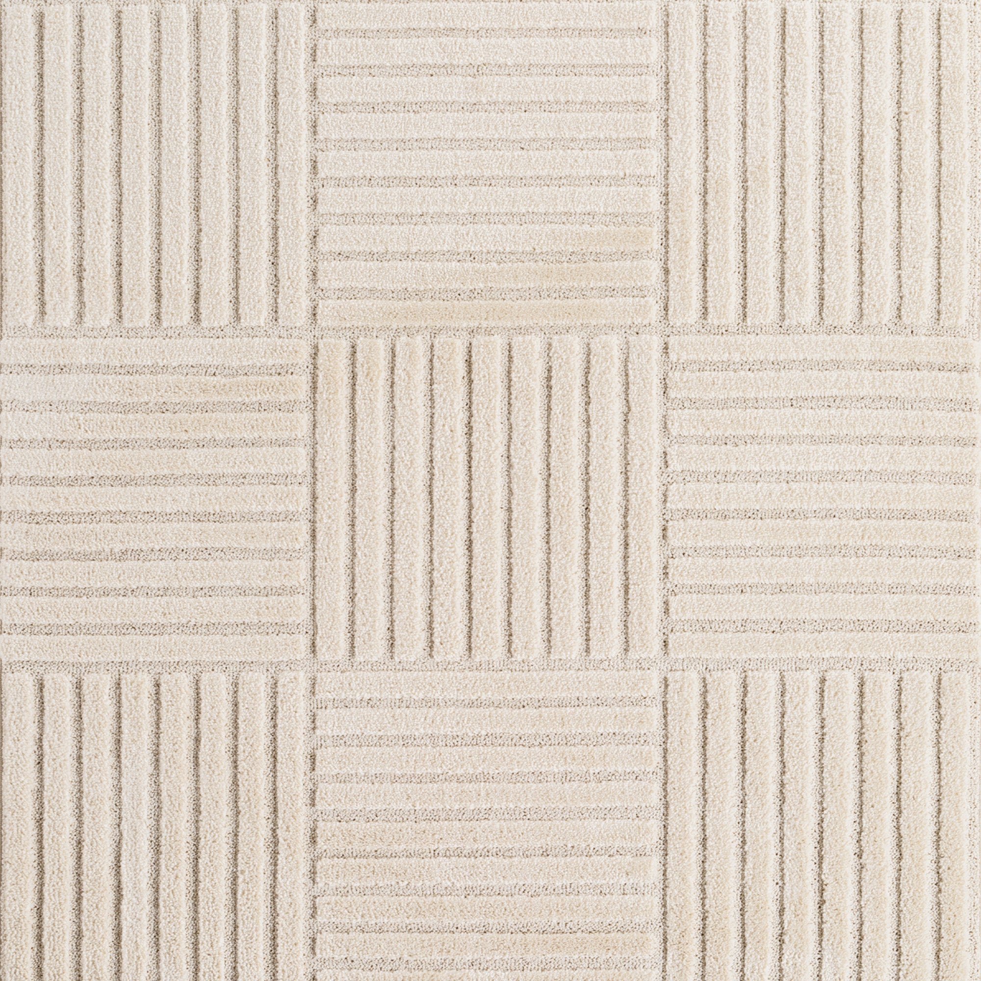 TURIN - tapis moderne design graphique en relief : TUR1123CRE TURIN