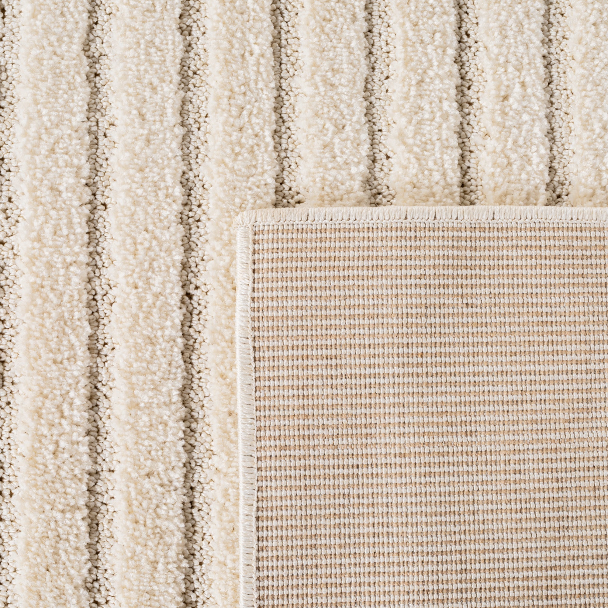 TURIN - tapis moderne rond design graphique en relief : TUR1123CRE TURIN