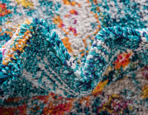 Tapis à motif turquoise : ANA777TUR - Nazar rugs