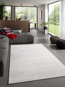 Tapis uni blanc Nazar rugs