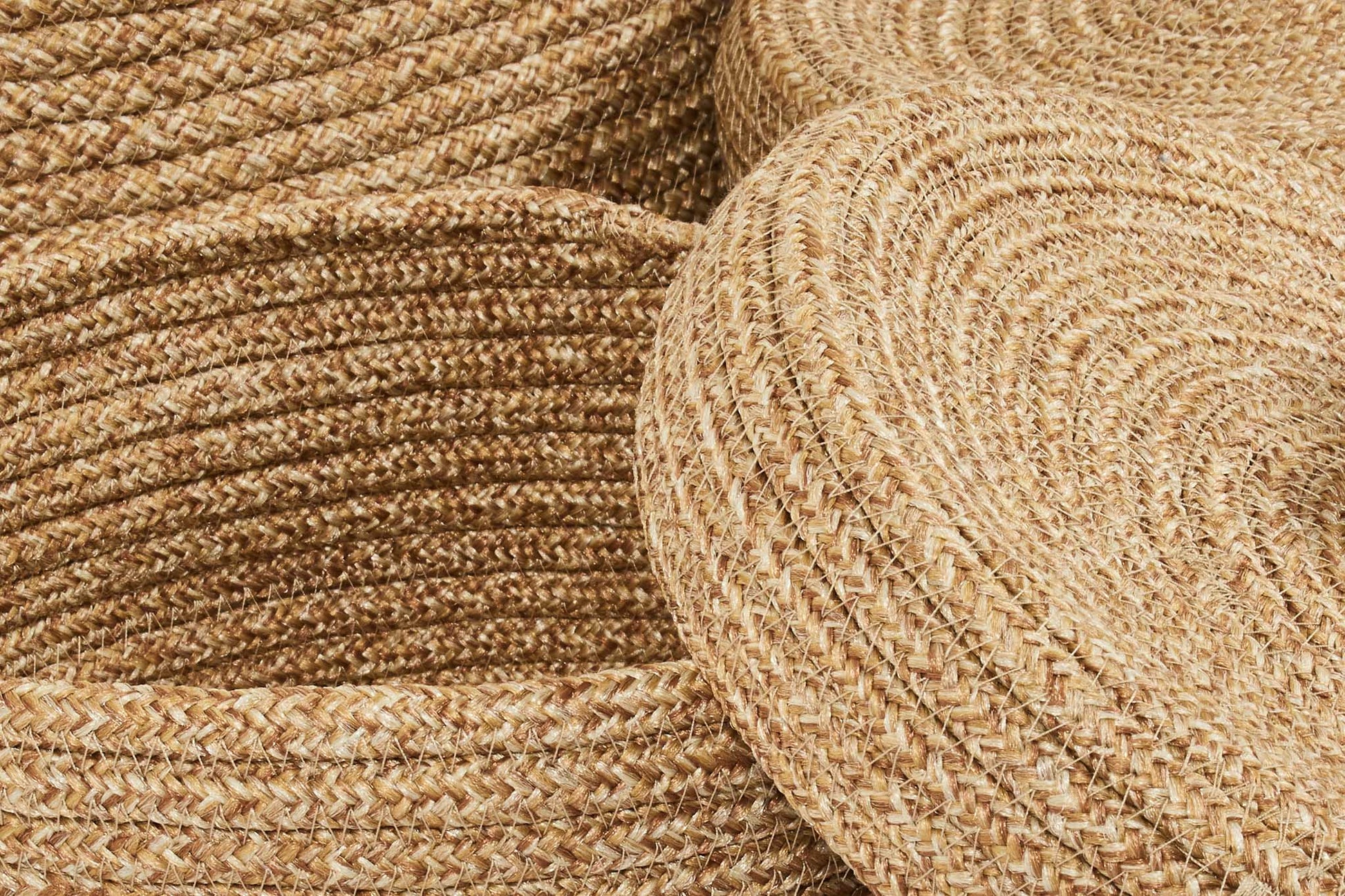 Paniers de rangement aspect jute fait main beige : CAL4302BEI - Nazar rugs