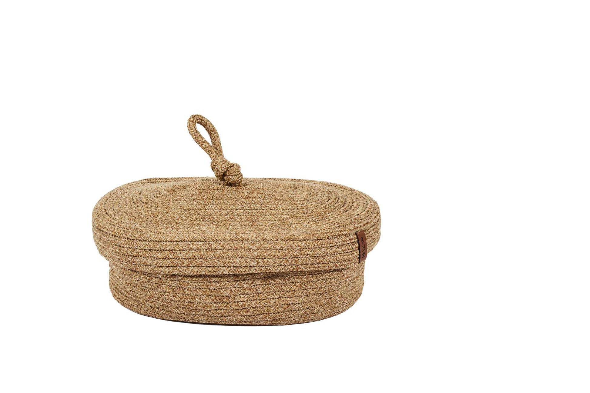 Paniers de rangement aspect jute fait main beige : CAL4302BEI - Nazar rugs
