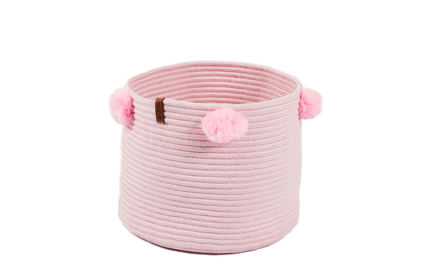 Paniers de rangement enfant en aspect jute fait main rose : CAL4304ROS - Nazar rugs