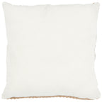 Housse de coussin cercle blanc effet jute naturel Nazar rugs