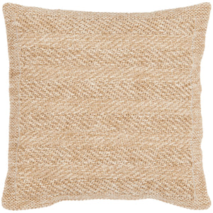 Housse de coussin chevrons effet jute naturel Nazar rugs