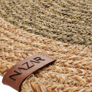 Set de table aspect jute vert : ISL4601MAR - Nazar rugs