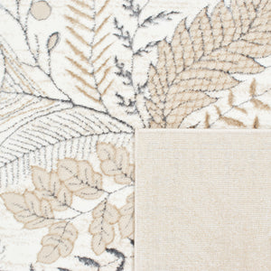 Tapis moderne motif plume beige : IST525BEI - Nazar rugs